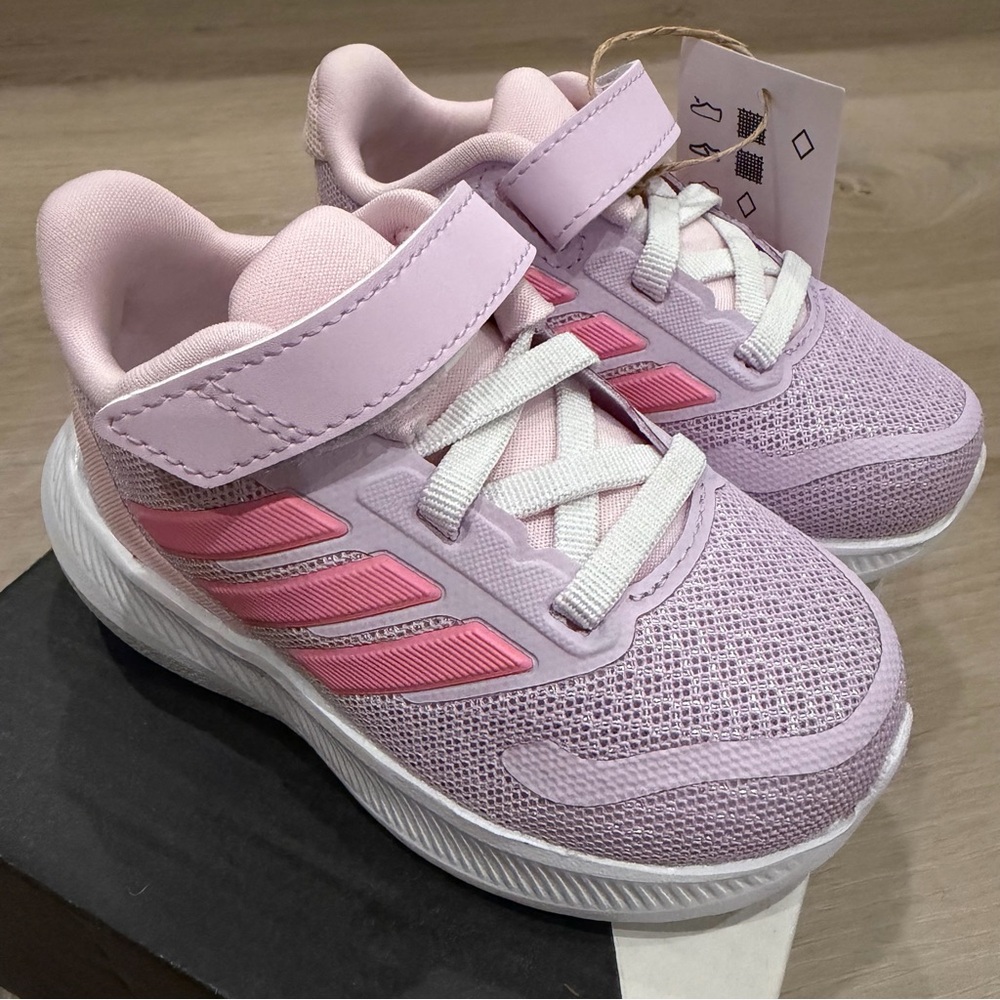 New Toddlers Sz 5 Adidas Runfalcon 5 Sneakers Running Sportswear Pink Purple